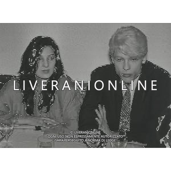 RETROSPETTIVA ALESSANDRO GASSMANN ATTORE NELLA FOTO ALESSANDRO GASSMANN NELL\'ANNO 1987 CON FRANCESCA D\'ALOJA AG ALDO LIVERANI SAS 