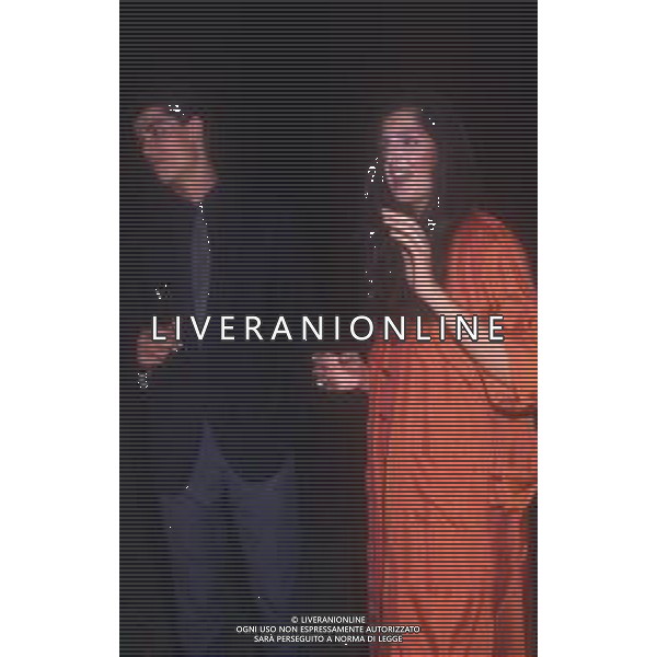 RETROSPETTIVA ALESSANDRO GASSMANN ATTORE NELLA FOTO ALESSANDRO GASSMANN NELL\'ANNO 1987 CON FRANCESCA D\'ALOJA AG ALDO LIVERANI SAS 