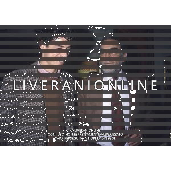 RETROSPETTIVA ALESSANDRO GASSMANN ATTORE NELLA FOTO ALESSANDRO GASSMANN A MILANO CON IL PADRE VITTORIO GASSMAN AG ALDO LIVERANI SAS