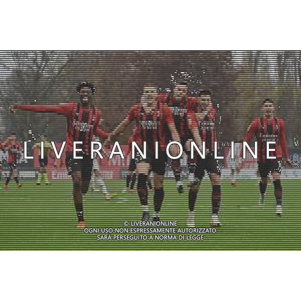 ¬© TVRG esultanza Milan dopo il gol del 2 a 1 Marco Nasti Milan vs Juventus Campionato Primavera 1 TIM - 9a giornata Milano 19-11-2021 centro sportivo Peppino Vismara foto Roberto Garavaglia/ag. Aldo Liverani sas/AGENZIA ALDO LIVERANI SAS