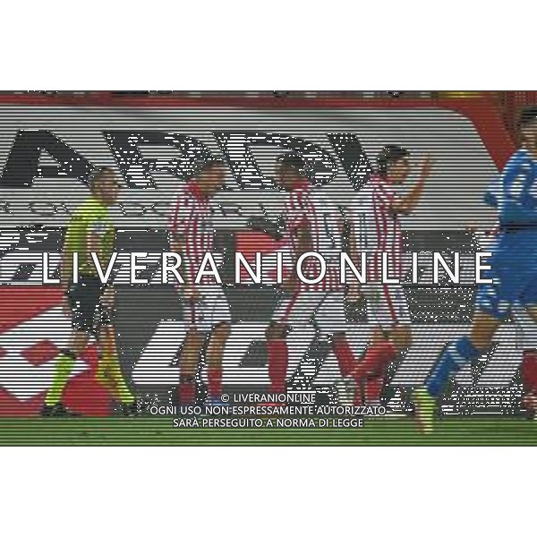 GriffoniE/LMedia - LR Vicenza vs Brescia Calcio - Italian Football Championship League BKT 2021/2022 20 November 2021 - Stadio Romeo Menti, Vicenza, Italy Photo showing: Federico Proia (Vicenza) celebrates after scoring a goal 1-0 @GriffoniE/LMedia/AGENZIA ALDO LIVERANI SAS