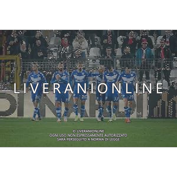 GriffoniE/LMedia - LR Vicenza vs Brescia Calcio - Italian Football Championship League BKT 2021/2022 20 November 2021 - Stadio Romeo Menti, Vicenza, Italy Photo showing: Rodrigo Palacio (Brescia) celebrates after scoring a goal 1-1 @GriffoniE/LMedia/AGENZIA ALDO LIVERANI SAS
