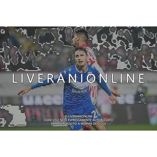GriffoniE/LMedia - LR Vicenza vs Brescia Calcio - Italian Football Championship League BKT 2021/2022 20 November 2021 - Stadio Romeo Menti, Vicenza, Italy Photo showing: Massimo Bertagnoli (Brescia) celebrates after scoring a goal 1-3 @GriffoniE/LMedia/AGENZIA ALDO LIVERANI SAS