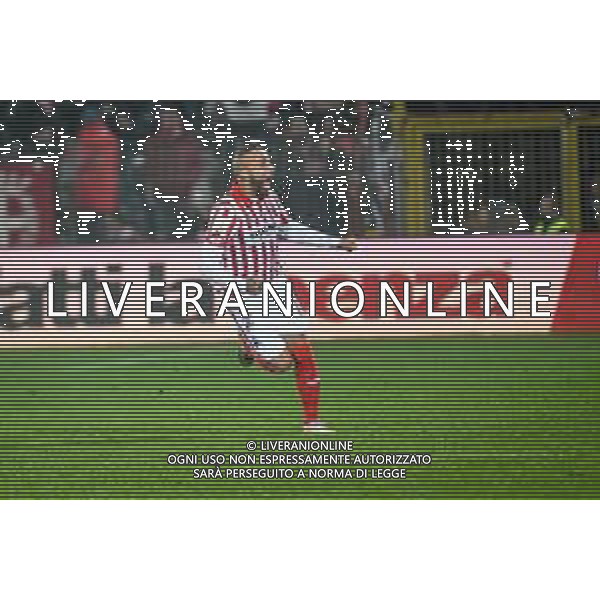 GriffoniE/LMedia - LR Vicenza vs Brescia Calcio - Italian Football Championship League BKT 2021/2022 20 November 2021 - Stadio Romeo Menti, Vicenza, Italy Photo showing: Stefano Giacomelli (Vicenza) celebrates after scoring a goal 2-3 @GriffoniE/LMedia/AGENZIA ALDO LIVERANI SAS