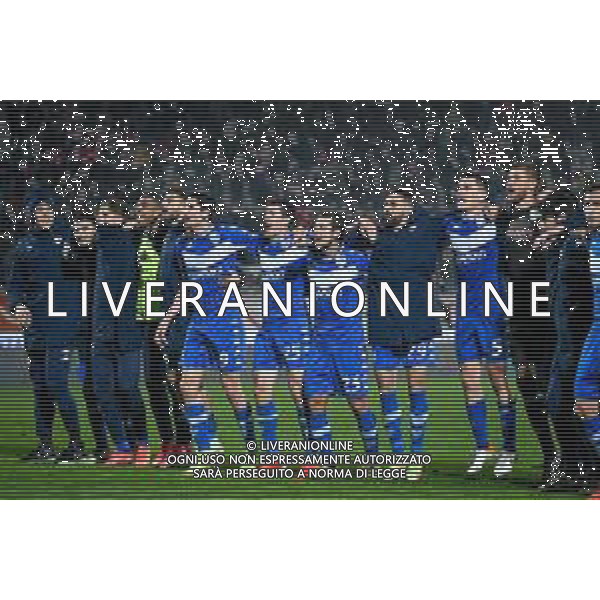 GriffoniE/LMedia - LR Vicenza vs Brescia Calcio - Italian Football Championship League BKT 2021/2022 20 November 2021 - Stadio Romeo Menti, Vicenza, Italy Photo showing: Happiness of Brescia after winning the match @GriffoniE/LMedia/AGENZIA ALDO LIVERANI SAS