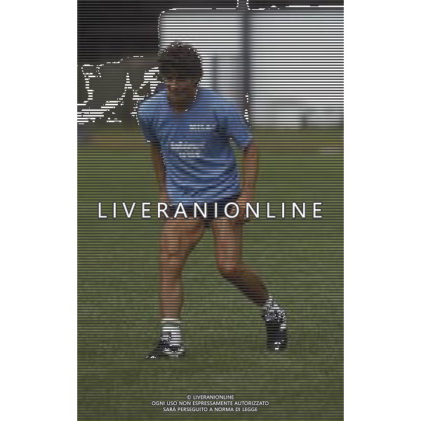 RETROSPETTIVA PAOLO ROSSI CALCIATORE NELLA FOTO PAOLO ROSSI IN ALLENAMENTO CON IL MILAN AG ALDO LIVERANI SAS