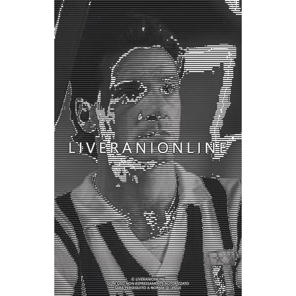 RETROSPETTIVA SERGIO BRIO CALCIATORE NELLA FOTO SERGIO BRIO CON LA MAGLIA DELLA JUVENTUS CALCIO NELL\'ANNO 1986-1987 AG ALDO LIVERANI SAS