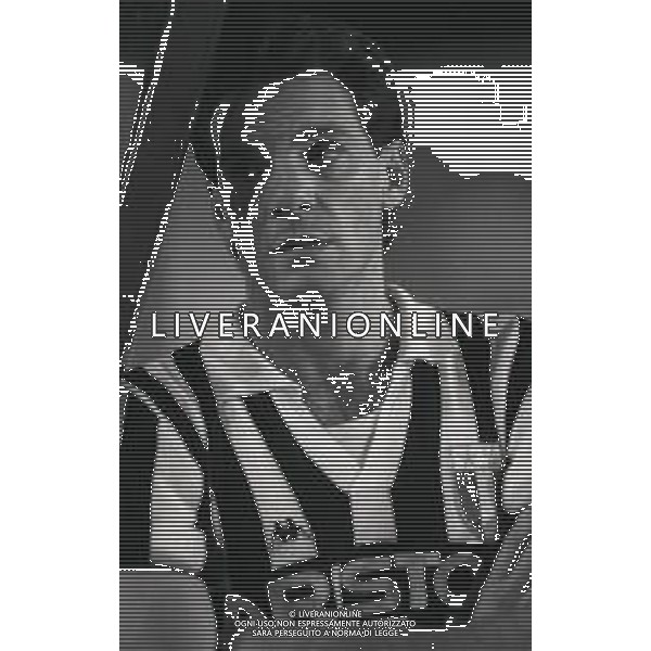 RETROSPETTIVA SERGIO BRIO CALCIATORE NELLA FOTO SERGIO BRIO CON LA MAGLIA DELLA JUVENTUS CALCIO NELL\'ANNO 1986-1987 AG ALDO LIVERANI SAS