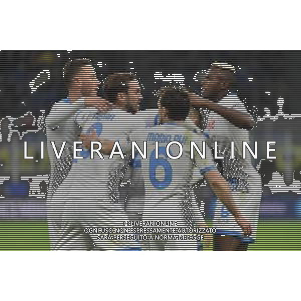 esultanza Napoli dopo il gol dell\'1 a 0 Piotr Zielinski Inter vs Napoli Campionato Serie A TIM - 13a giornata Milano 21-11-2021 Stadio Giuseppe Meazza - San Siro foto Roberto Garavaglia/ag. Aldo Liverani sas / AGENZIA ALDO LIVERANI SAS