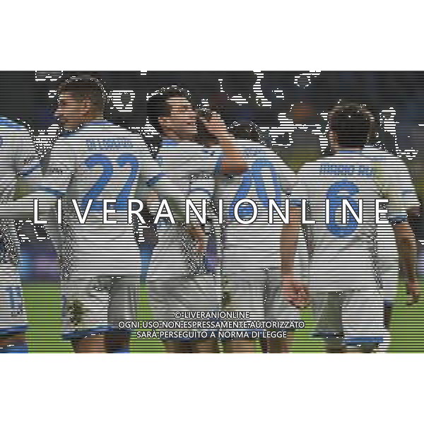 esultanza Napoli dopo il gol dell\'1 a 0 Piotr Zielinski Inter vs Napoli Campionato Serie A TIM - 13a giornata Milano 21-11-2021 Stadio Giuseppe Meazza - San Siro foto Roberto Garavaglia/ag. Aldo Liverani sas / AGENZIA ALDO LIVERANI SAS