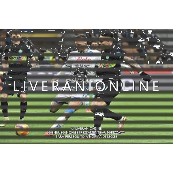 Amir Rrahmani (Napoli) e Lautaro Martinez (Inter) Inter vs Napoli Campionato Serie A TIM - 13a giornata Milano 21-11-2021 Stadio Giuseppe Meazza - San Siro foto Roberto Garavaglia/ag. Aldo Liverani sas / AGENZIA ALDO LIVERANI SAS