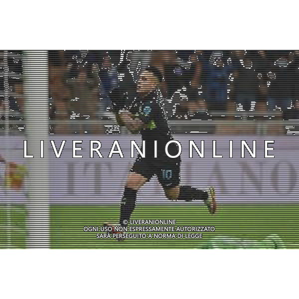 Lautaro Martinez (Inter) esulta dopo il gol del 3 a 1 Inter vs Napoli Campionato Serie A TIM - 13a giornata Milano 21-11-2021 Stadio Giuseppe Meazza - San Siro foto Roberto Garavaglia/ag. Aldo Liverani sas / AGENZIA ALDO LIVERANI SAS