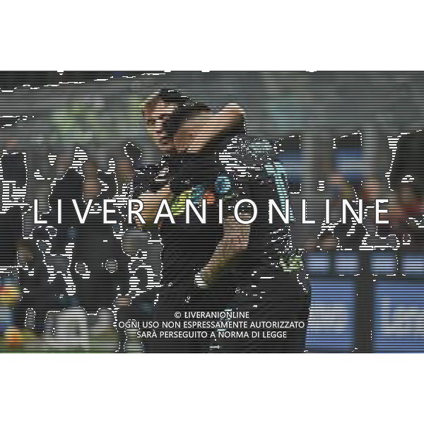 Nicolo\' Barella (Inter) e Lautaro Martinez (Inter) esultano dopo il gol del 3 a 1 Inter vs Napoli Campionato Serie A TIM - 13a giornata Milano 21-11-2021 Stadio Giuseppe Meazza - San Siro foto Roberto Garavaglia/ag. Aldo Liverani sas / AGENZIA ALDO LIVERANI SAS