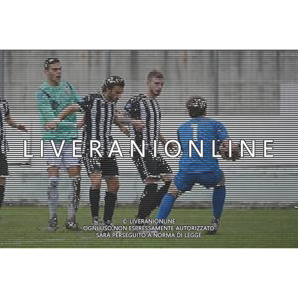 ¬© TVRG Alessandro Baggi (Fanfulla) SX e Niccolo\' Cottarelli (Fanfulla) al centro proteggono l\'uscita di Edoardo Cizza (Fanfulla) DX Fanfulla vs Rimini 12a giornata Campionato Serie D girone D Lodi 21-11-2021 Stadio Dossenina foto Roberto Garavaglia/ag. Aldo Liverani sas/ AGENZIA ALDO LIVERANI SAS
