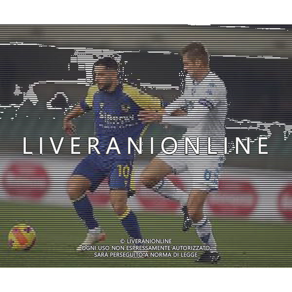 HELLAS VERONA - EMPOLI CAMPIONATO CALCIO SERIE A TIM 22.11.2021 NELLA FOTO GIANLUCA CAPRARI E SIMONE ROMAGNOLI ©SANTANDREA/AGENZIA ALDO LIVERANI SAS