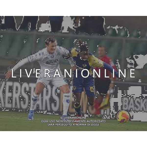 HELLAS VERONA - EMPOLI CAMPIONATO CALCIO SERIE A TIM 22.11.2021 NELLA FOTO LIAM HENDERSON E ADRIEN TAMEZE ©SANTANDREA/AGENZIA ALDO LIVERANI SAS