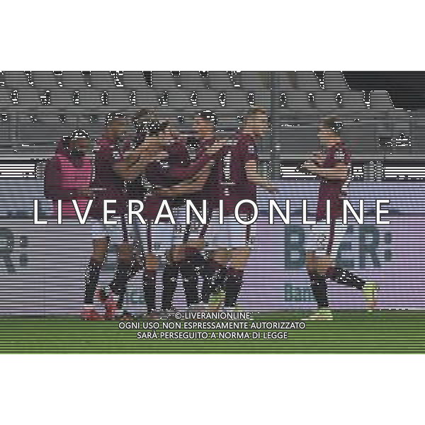 Torino 22.11.2021 Stadio Grande Torino Torino vs Udinese Campionato Serie A 2021/2022 ©Manuela Viganti/Agenzia Aldo Liverani Nella foto: esultanza torino dopo il gol di josip brekalo ©VIGANTI/AGENZIA ALDO LIVERANI SAS