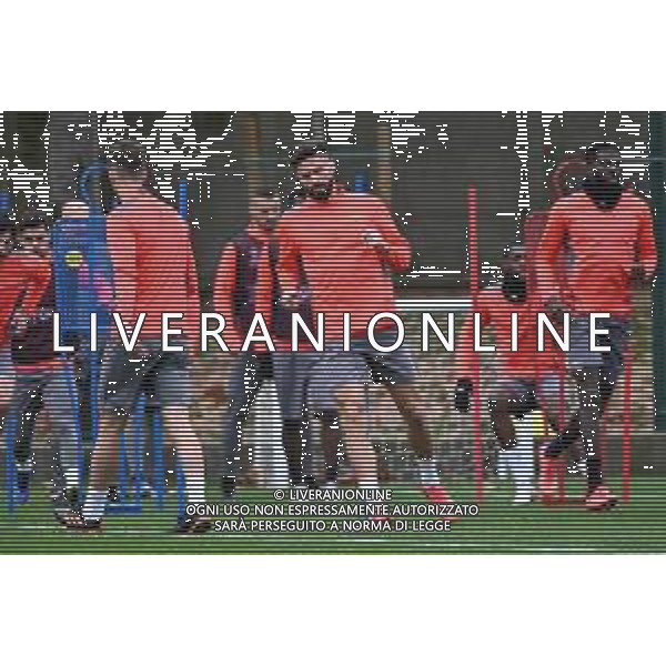 ¬© TVRG allenamento Milan nella foto Olivier Giroud Carnago (VA) 23-11-2021 Centro sportivo Milanello Allenamento del Milan in preparazione della gara contro l\'Atletico Madrid valevole per la 5a giornata del gruppo B della fase a gironi della UEFA Champions League foto Roberto Garavaglia/ag. Aldo Liverani sas/AGENZIA ALDO LIVERANI SAS
