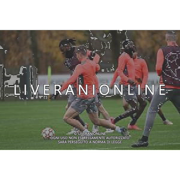¬© TVRG allenamento Milan nella foto Franck Kessie e Daniel Maldini Carnago (VA) 23-11-2021 Centro sportivo Milanello Allenamento del Milan in preparazione della gara contro l\'Atletico Madrid valevole per la 5a giornata del gruppo B della fase a gironi della UEFA Champions League foto Roberto Garavaglia/ag. Aldo Liverani sas/AGENZIA ALDO LIVERANI SAS