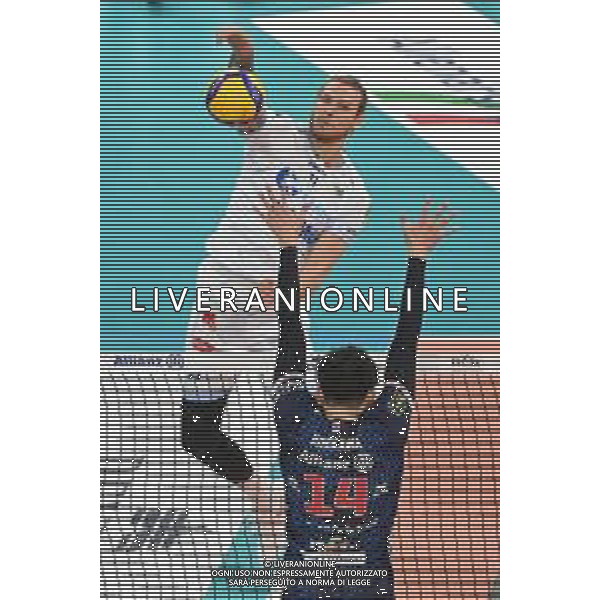 © TVRG Arthur Szwarc (Cisterna) Allianz Milano vs Top Volley Cisterna Campionato SuperLega Credem Banca - 8a giornata Milano 23-11-2021 Allianz Cloud PalaLido foto Roberto Garavaglia/ag. Aldo Liverani sas/AGENZIA ALDO LIVERANI SAS