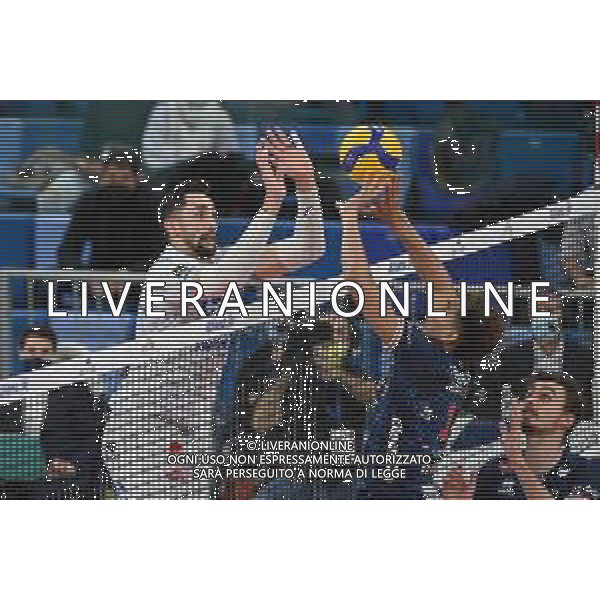 ¬© TVRG Stephen Timothy Maar (Cisterna) SX e Barthelemy Chinenyeze (Milano) DX Allianz Milano vs Top Volley Cisterna Campionato SuperLega Credem Banca - 8a giornata Milano 23-11-2021 Allianz Cloud PalaLido foto Roberto Garavaglia/ag. Aldo Liverani sas/AGENZIA ALDO LIVERANI SAS