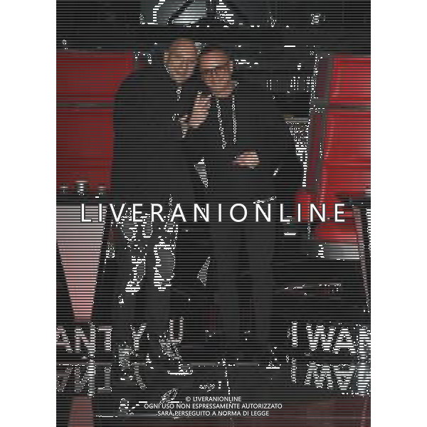 Milano ( MI ) 25/11/2021 Photocall - The Voice Senior ñ Nella foto: Clemente Maccaro in arte Clementino e Gigi D\'Alessio PH Lauro Montagnin/AGENZIA ALDO LIVERANI SAS