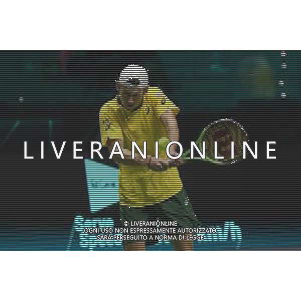 Torino 25.11.2021 PalaAlpitour Davis Cup by Rakunten Finals 2021 Croazia vs Australia ©Manuela Viganti/Agenzia Aldo Liverani Nella foto: alex de minaur ©VIGANTI/AGENZIA ALDO LIVERANI SAS