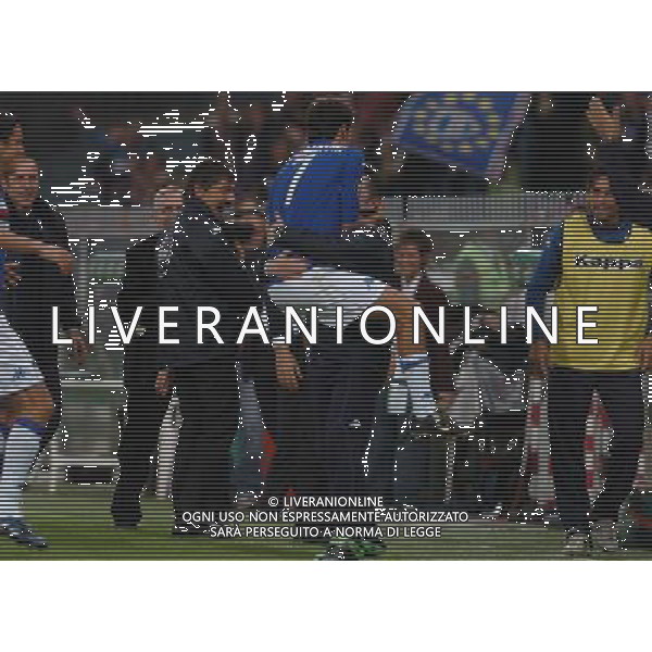 GENOVA 29/9/2005 COPPA UEFA SAMPDORIA-SETUBALL NELLA FOTO DOPO GOL DI GASBARRONI FOTO ARCAINI/AG ALDO LIVERANI