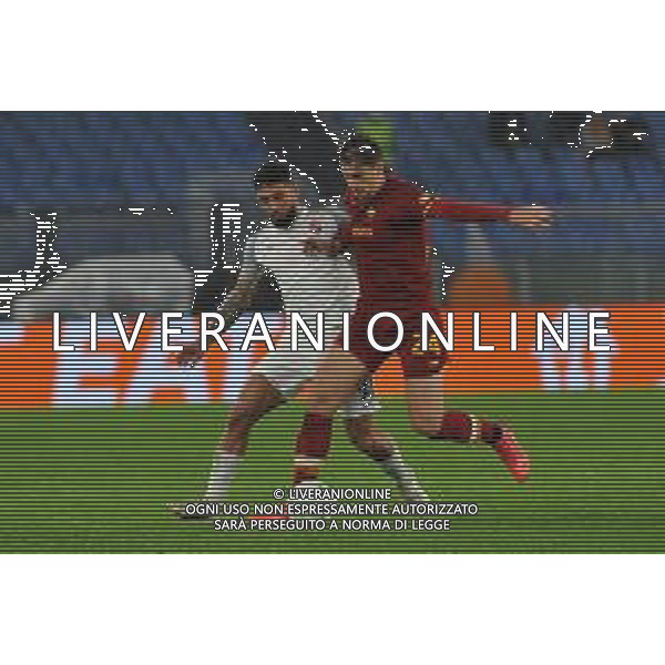 Roma vs Zorya Conference League - 5 giornata Stadio Olimpico - Roma 25-11-2021 nella foto Sayyadamanesh e Kumbulla ©Federico GaetanoAGENZIA ALDO LIVERANI SAS