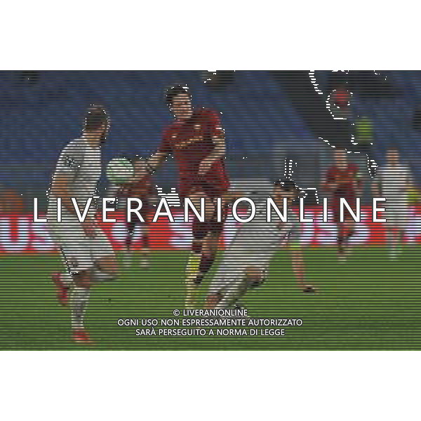 Roma vs Zorya Conference League - 5 giornata Stadio Olimpico - Roma 25-11-2021 nella foto Zaniolo e Vernydub ©Federico GaetanoAGENZIA ALDO LIVERANI SAS