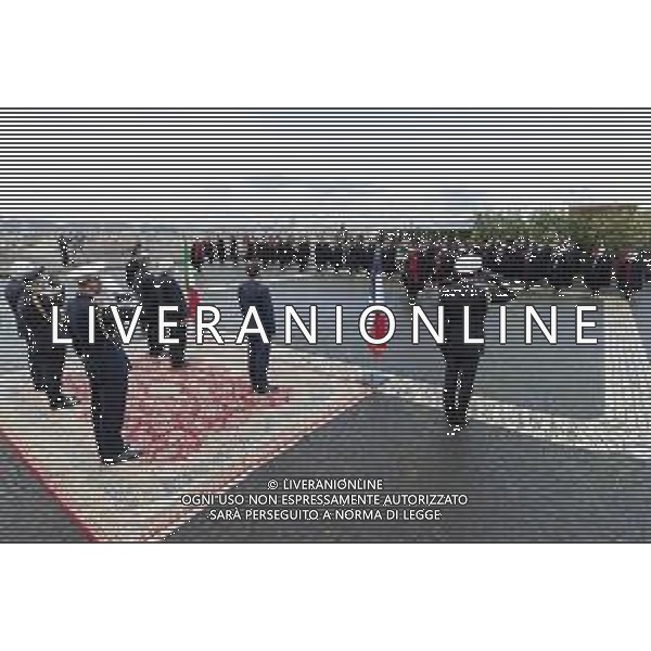 Roma - Il Presidente della Repubblica Sergio Mattarella con il Presidente della Repubblica Francese, Emmanuel Macron e il Presidente del Consiglio Mario Draghi, al termine dell\'incontro per la firma del “Trattato per una cooperazione bilaterale rafforzata” oggi 26 novembre 2021. (Foto di Paolo Giandotti - Ufficio per la Stampa e la Comunicazione della Presidenza della Repubblica) AG ALDO LIVERANI SAS