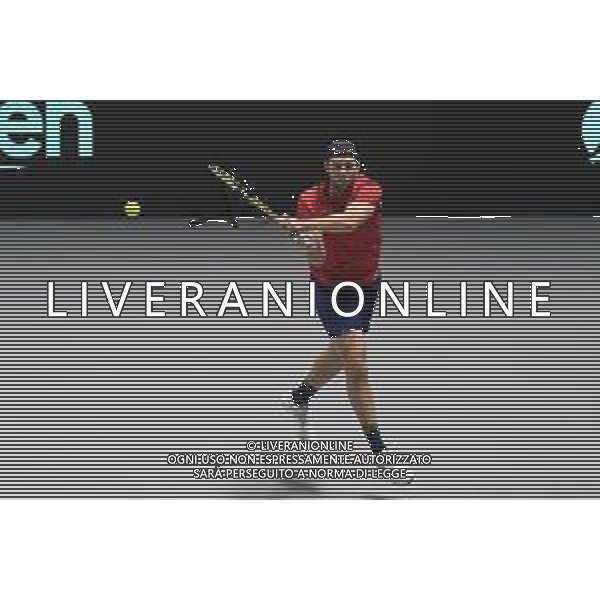 Torino 26.11.2021 PalaAlpitour Davis Cup by Rakuten Finals 2021 Stati Uniti vs Italia ©Manuela Viganti/Agenzia Aldo Liverani Nella foto: jack sock ©VIGANTI/AGENZIA ALDO LIVERANI SAS