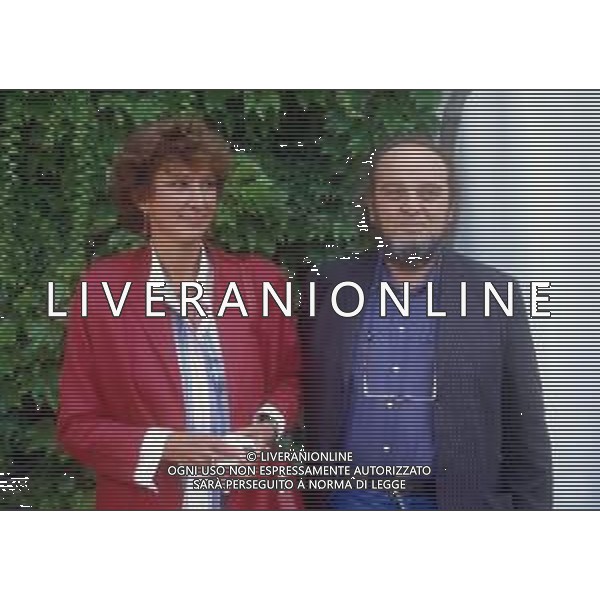 RETROSPETTIVA MARCO FERRERI REGISTA NELLA FOTO MARCO FERRERI A VENEZIA NELL\'ANNO 1984 CON LA MOGLIE JACQUELINE AG ALDO LIVERANI SAS 