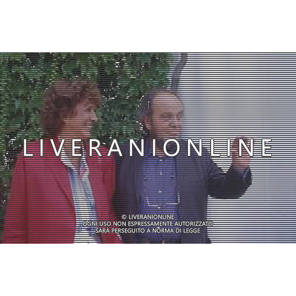 RETROSPETTIVA MARCO FERRERI REGISTA NELLA FOTO MARCO FERRERI A VENEZIA NELL\'ANNO 1984 CON LA MOGLIE JACQUELINE AG ALDO LIVERANI SAS 