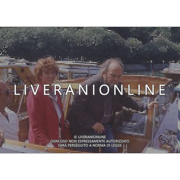RETROSPETTIVA MARCO FERRERI REGISTA NELLA FOTO MARCO FERRERI A VENEZIA NELL\'ANNO 1984 CON LA MOGLIE JACQUELINE AG ALDO LIVERANI SAS 