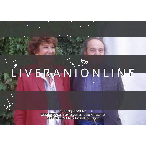 RETROSPETTIVA MARCO FERRERI REGISTA NELLA FOTO MARCO FERRERI A VENEZIA NELL\'ANNO 1984 CON LA MOGLIE JACQUELINE AG ALDO LIVERANI SAS 