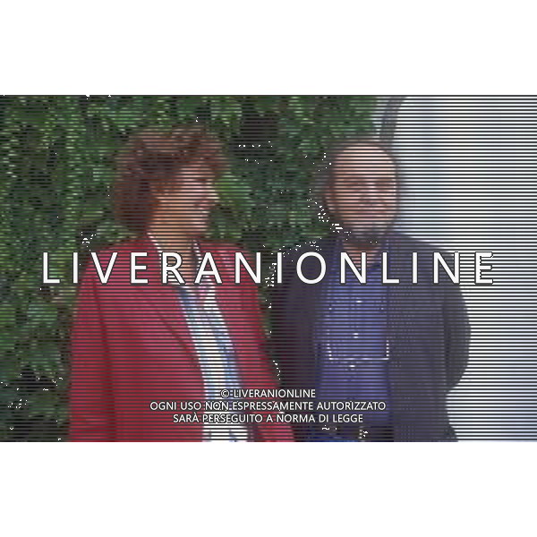 RETROSPETTIVA MARCO FERRERI REGISTA NELLA FOTO MARCO FERRERI A VENEZIA NELL\'ANNO 1984 CON LA MOGLIE JACQUELINE AG ALDO LIVERANI SAS 