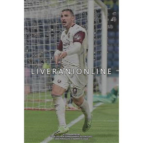 26-11-2021. Cagliari Calcio - U.S. Salernitana. 14° giornata Serie A calcio 2021-2022. Italia, Sardegna, Cagliari, Stadio Unipol Domus. Salvatore Moi/Aldo Liverani s.a.s. Nella foto: gol ed esultanza Cagliari in casa contro Salernitana. Segna: Leonardo Pavoletti Cagliari ©MOI/AGENZIA ALDO LIVERANI SAS