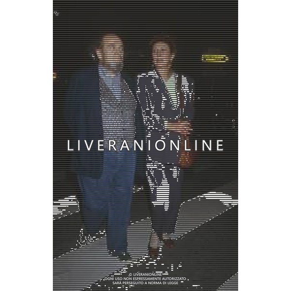 RETROSPETTIVA MARCO FERRERI REGISTA NELLA FOTO MARCO FERRERI A CANNES NELL\'ANNO 1991 PRESENTA IL FILM “LA CARNE“ CON LA MOGLIE JACQUELINE AG ALDO LIVERANI SAS    