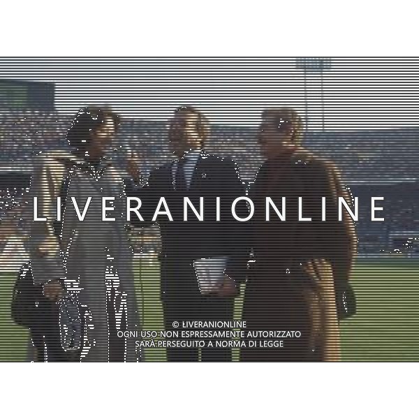 RETROSPETTIVA PAOLA GASSMAN ATTRICE NELLA FOTO PAOLA GASSMAN NELL\'ANNO 1988 ALLO STADIO MEAZZA DI MILANO CON IL MARITO UGO PAGLIAI AG ALDO LIVERANI SAS 