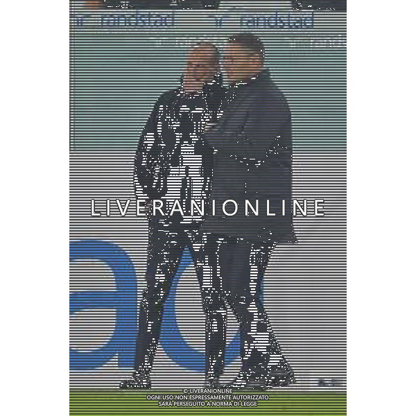 Torino 27.11.2021 Stadio Allianz Stadium ©Alessandro Falzone/Agenzia Aldo Liverani Juventus vs Fiorentina Serie A Tim 2021/2022 Nella foto : MASSIMILIANO ALLEGRI con Marco Landucci vice allenatore ©FALZONE/AGENZIA ALDO LIVERANI SAS