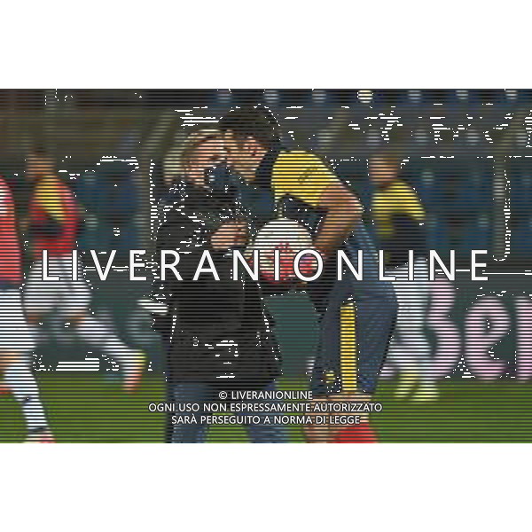 © TVRG Kyle J. Krause SX presidente Parma e Gianluigi Buffon (Parma) DX Como vs Parma Campionato Serie BKT - 14a giornata Como 28-11-2021 Stadio Giuseppe Sinigaglia foto Roberto Garavaglia/ag. Aldo Liverani sas