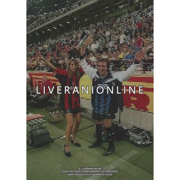 16-06-1999 MILANO-PARTITA DEL CUORE MILAN INTER NELLA FOTO JO SQUILLO E MINO REITANO AG ALDO LIVERANI SAS
