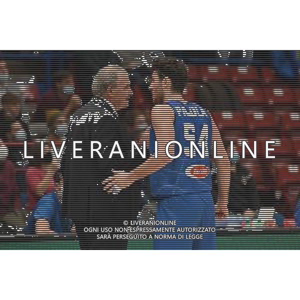 ¬© TVRG Romeo Meo Sacchetti allenatore Italia SX e Alessandro Pajola (Italia) DX Italia vs Olanda Qualificazioni Mondiali di Basket 2023 Gruppo H - 2a giornata Assago (MI) 29-11-2021 Mediolanum Forum foto Roberto Garavaglia/ag. Aldo Liverani sas/AGENZIA ALDO LIVERANI SAS