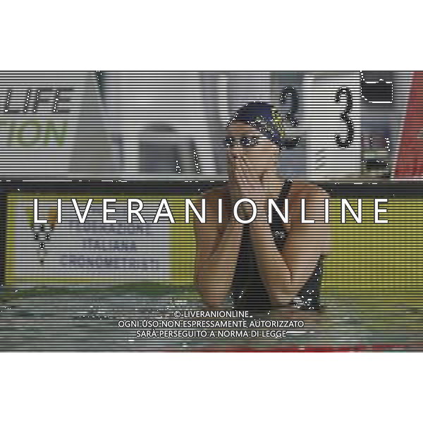 Nuoto Riccione 30/11/2021- Campionato Italiano Assoluto Frecciacciarossa in vasca da 25 metri nella foto: festeggiamenti finali per FEDERICA PELLEGRINI dopo l\'annuncio del suo ritiro ©Claudio Zamagni/Agenzia Aldo Liverani /AGENZIA ALDO LIVERANI SAS