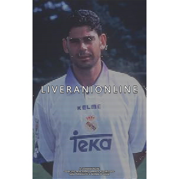 RETROSPETTIVA FERNANDO HIERRO CALCIATORE NELLA FOTO FERNANDO HIERRO CON LA MAGLIA DEL REAL MADRID AG ALDO LIVERANI SAS