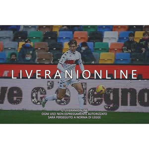 GriffoniE/LMedia - Udinese Calcio vs Genoa CFC - italian soccer Serie A match 2021/2022 28 November 2021 - Friuli - Dacia Arena stadium, Udine, Italy Photo showing: Andrea Cambiaso (Genoa) portrait in action\ @GriffoniE/LMedia/AGENZIA ALDO LIVERANI SAS