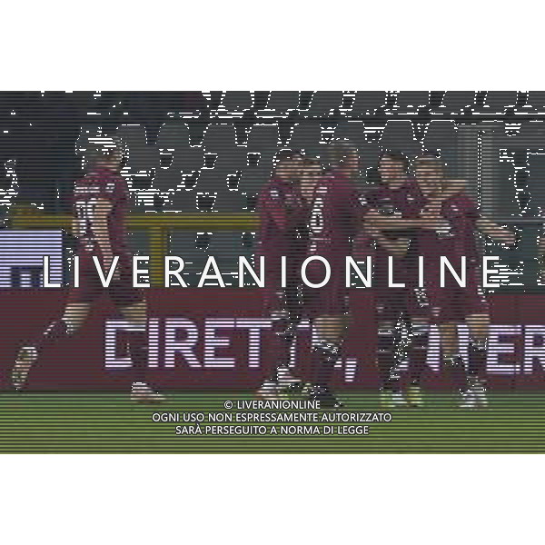 Torino 02.12.2021 Stadio Olimpico Grande Torino ©Alessandro Falzone/Agenzia Aldo Liverani Torino vs Empoli Serie A Tim 2021/2022 Nella foto : ESULTANZA GOL DI TOMMASO POBEGA