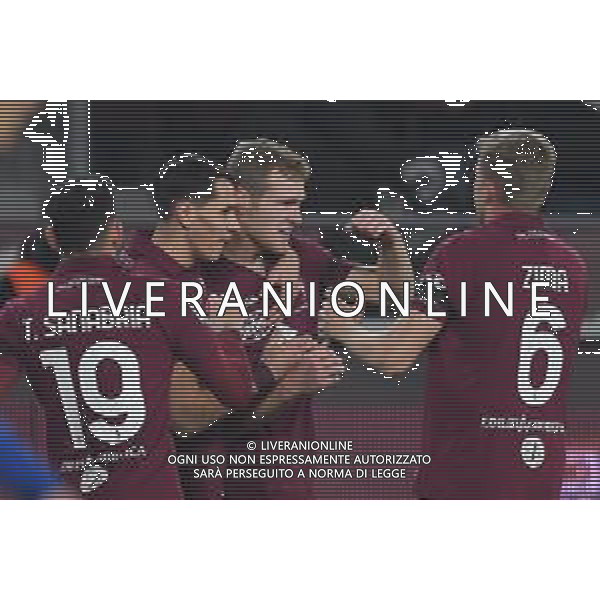 Torino 02.12.2021 Stadio Olimpico Grande Torino ©Alessandro Falzone/Agenzia Aldo Liverani Torino vs Empoli Serie A Tim 2021/2022 Nella foto : Esultanza gol di Tommaso Pobega ©FALZONE/AGENZIA ALDO LIVERANI SAS