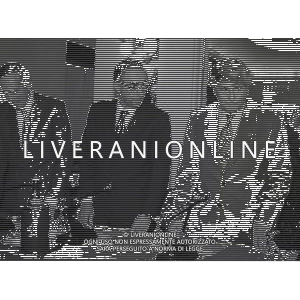 16-12-1997 MILANO FESTA DI NATALE LEGA CALCIO NELLA FOTO GIANCARLO ABETE FRANCO CARRARO ELUCIANO NIZZOLA AG ALDO LIVERANI SAS